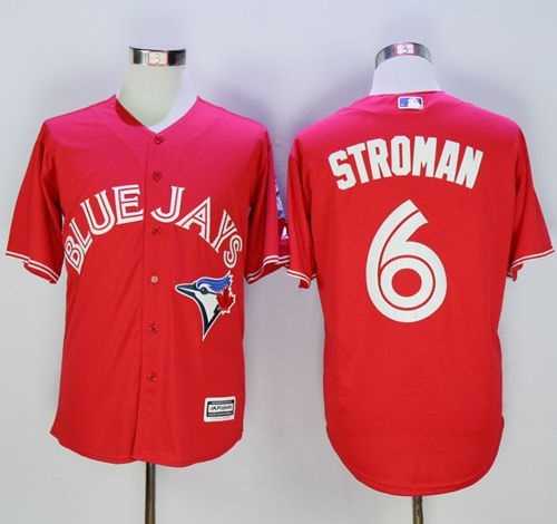 Toronto Blue Jays #6 Marcus Stroman Red New Cool Base 40TH Anniversary Stitched Baseball Jersey,We sell and wholesale Toronto Blue Jays #6 Marcus Stroman Red New Cool Base 40TH Anniversary Stitched Baseball Jersey on line form chian!